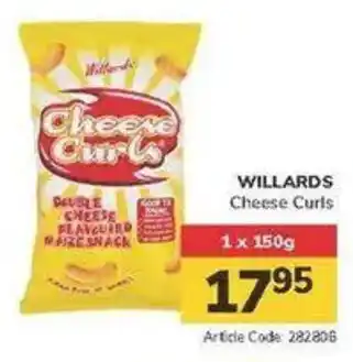 Jumbo WILLARDS Cheese Curls offer