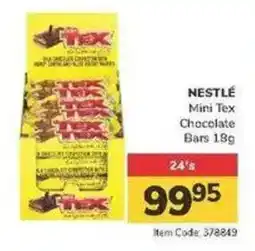 Jumbo NESTLÉ Mini Tex Chocolate Bars offer