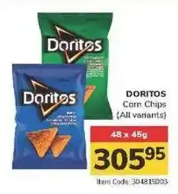 Jumbo DORITOS Corn Chips (All variants) offer