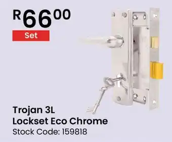 Africa Cash and Carry Trojan 3L Lockset Eco Chrome offer