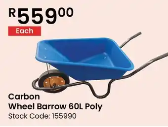 Africa Cash and Carry Carbon Wheel Barrow Poly offer