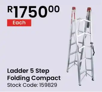 Africa Cash and Carry Ladder 5 Step Folding Compact offer