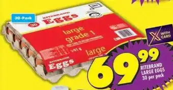 Shoprite Ritebrand large eggs offer