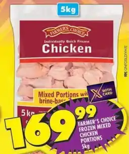 Shoprite Farmer's choice frozen mixed chicken portions offer