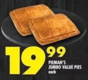 Shoprite Pieman's jumbo value pies offer