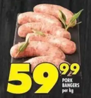 Shoprite Pork bangers offer