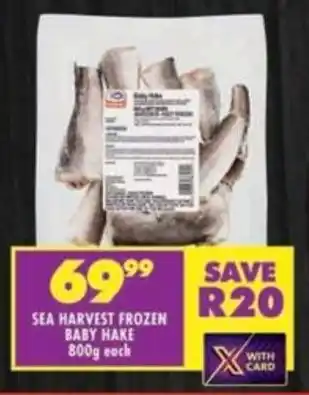 Shoprite Sea harvest frozen baby hake offer