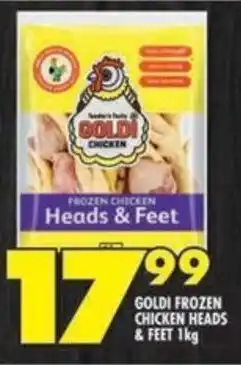 Shoprite Goldi frozen chicken heads & feet offer