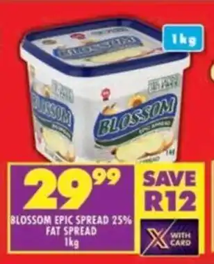 Shoprite Blossom epic spread 25% fat spread offer