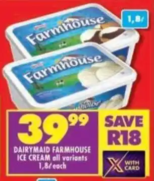 Shoprite Dairymaid farmhouse ice cream all variants offer