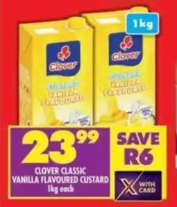 Shoprite Clover classic vanilla flavoured custard offer