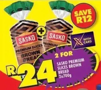 Shoprite Sasko premium slices brown bread offer