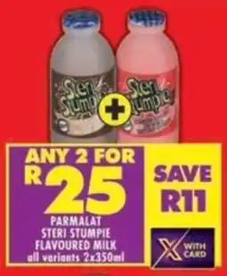 Shoprite Parmalat steri stumpie flavoured milk all variants offer