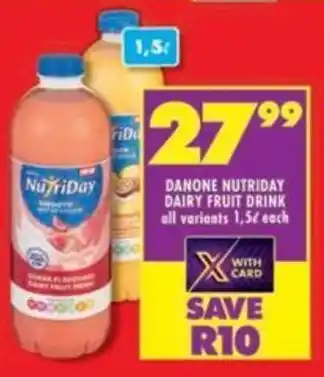 Shoprite Danone nutriday dairy fruit drink all variants offer