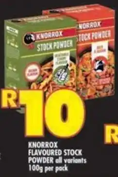 Shoprite Knorrox flavoured stock powder all variants offer