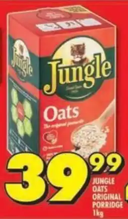 Shoprite Jungle oats original porridge offer