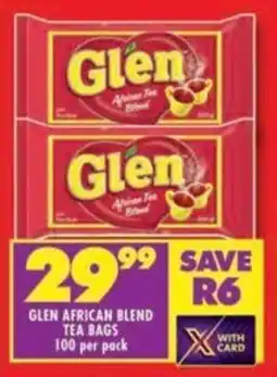 Shoprite Glen african blend tea bags offer