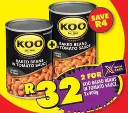 Shoprite Koo baked beans in tomato sauce offer