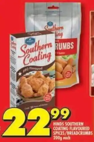 Shoprite Hinds southern coating flavoured spices/breadcrumbs offer