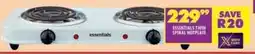 Shoprite Essentials twin spiral hotplate offer