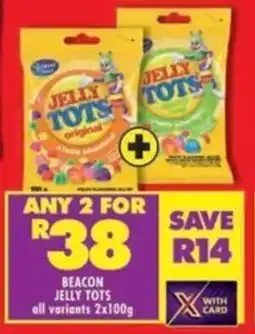 Shoprite Beacon jelly tots all variants offer