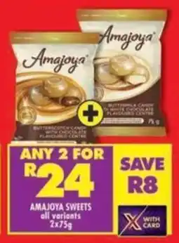 Shoprite Amajoya sweets all variants offer