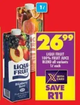 Shoprite Liqui fruit 100% fruit juice blend all variants offer