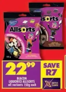 Shoprite Beacon liquorice allsorts all variants offer