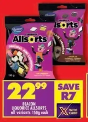 Shoprite Beacon liquorice allsorts all variants offer