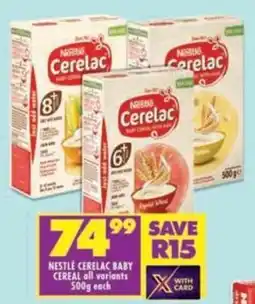 Shoprite Nestle cerelac baby cereal all variants offer