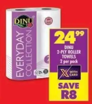 Shoprite Dinu 2-ply roller towels offer