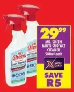 Shoprite Mr. sheen multi-surface cleaner offer