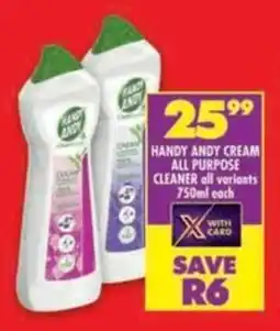 Shoprite Handy andy cream all purpose cleaner all variants offer