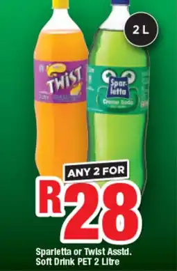 OK Foods Sparletta or Twist Asstd. Soft Drink offer