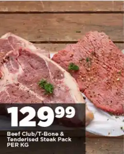 OK Foods Beef Club/T-Bone & Tenderised Steak Pack offer