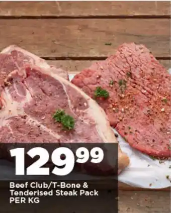 OK Foods Beef Club/T-Bone & Tenderised Steak Pack offer