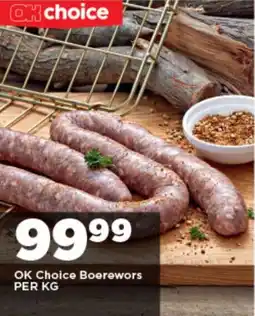 OK Foods OK Choice Boerewors offer