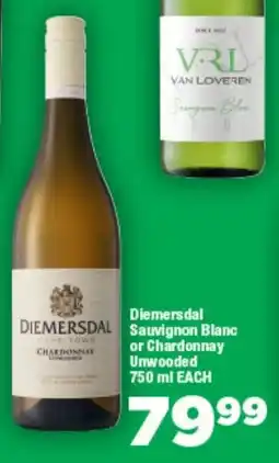 OK Foods Diemersdal Sauvignon Blanc or Chardonnay Unwooded offer