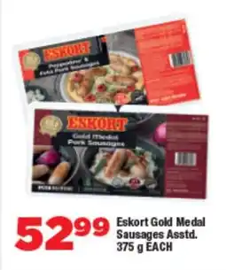 OK Foods Eskort Gold Medal Sausages Asstd. offer