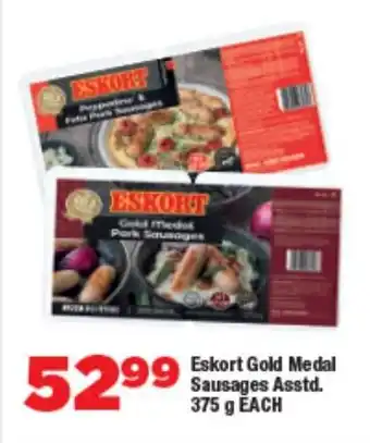 OK Foods Eskort Gold Medal Sausages Asstd. offer