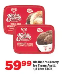 OK Foods Ola Rich 'n Creamy Ice Cream Asstd. offer