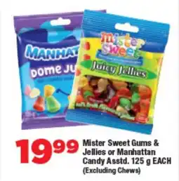 OK Foods Mister Sweet Gums & Jellies or Manhattan Candy Asstd. (Excluding Chews) offer