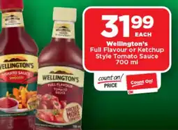 OK Foods Wellington's Full Flavour or Ketchup Style Tomato Sauce offer