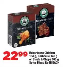 OK Foods Robertsons Chicken, Barbecue or Steak & Chops Spice Blend Refill offer