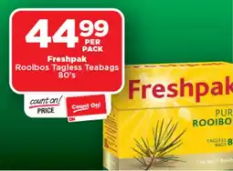 OK Foods Freshpak Rooibos Tagless Teabags offer