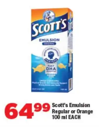 OK Foods Scott's Emulsion Regular or Orange offer