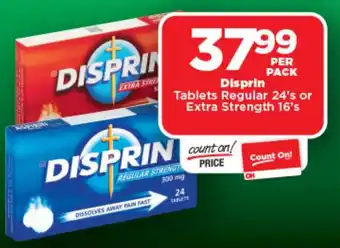 OK Foods Disprin Tablets Regular or Extra Strength offer