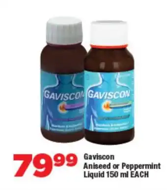 OK Foods Gaviscon Aniseed or Peppermint Liquid offer