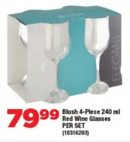 OK Foods Blush Red Wine Glasses offer