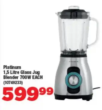 OK Foods Platinum Glass Jug Blender 700W offer